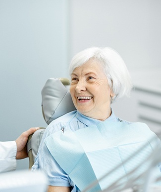 Patient learning about dental implants in Ocala