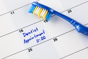 dental appointment on calendar