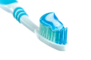 Toothbrush with toothpaste recommended by a dentist in Ocala.