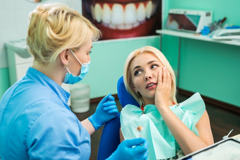 patient visiting their emergency dentist in Ocala